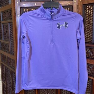 EUC - Under Armour Youth Purple Quarter Zip